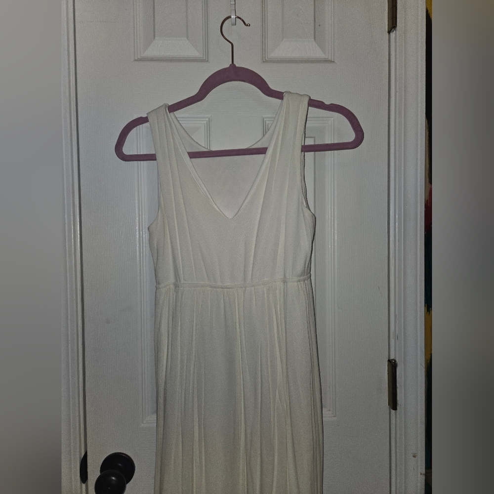Altar'd State White Geometric Embroidered Maxi Dress Size Small - Picture 3 of 7